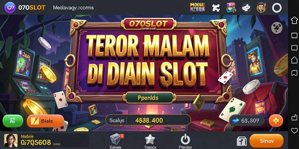 Screenshot gameplay 070SLOT menampilkan suasana mencekam yang menakutkan.