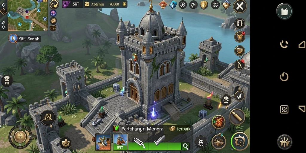 Gameplay seru Tower Defense di 5RT dengan strategi menara yang menarik.