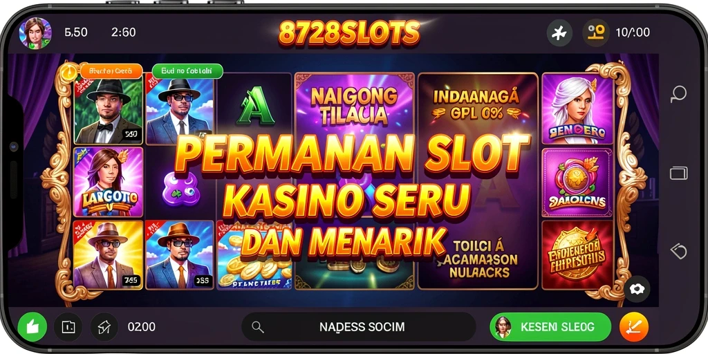 Tangkapan layar 8728SLOTS menampilkan gameplay slot yang menarik dan interaktif.