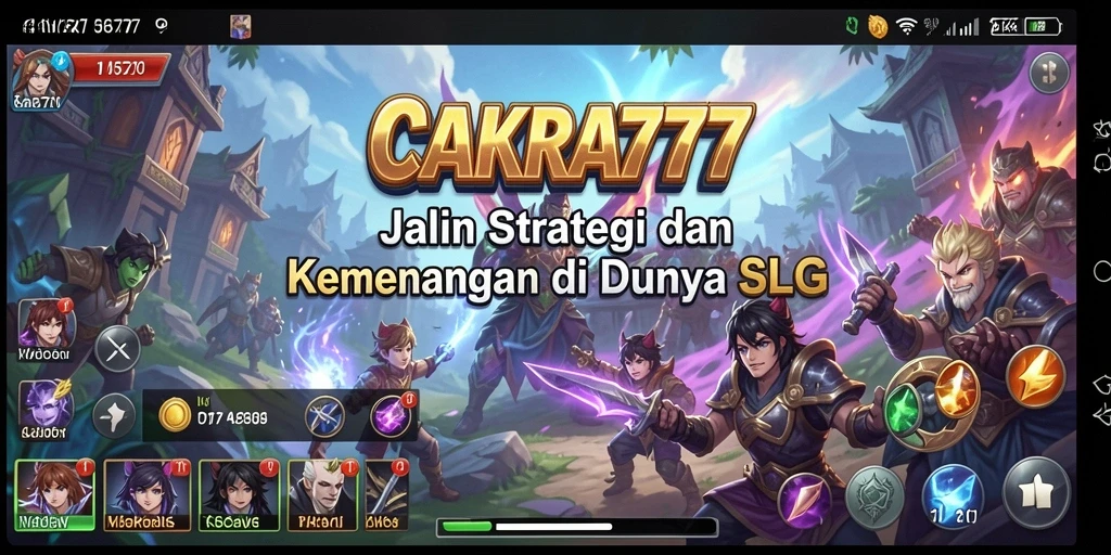 Tampilan menarik dari permainan SLG CAKRA777 dengan pertempuran yang dinamis.