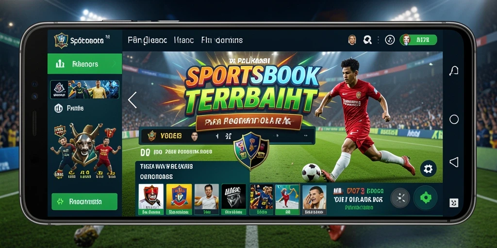 Menampilkan tampilan gameplay D73 dengan taruhan olahraga langsung.