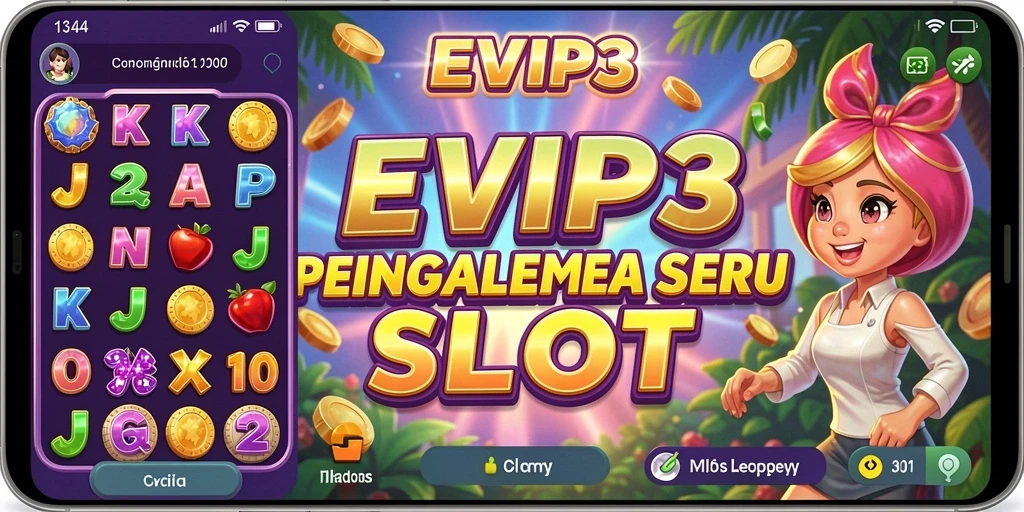 Tampilan menarik dari gameplay seru di EVIP3 dengan fitur slot yang mengasyikkan.