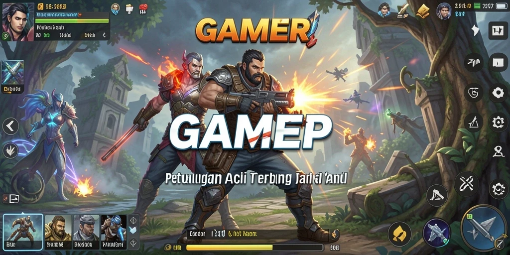 Tangkapan layar menunjukkan aksi intens dalam GAMERP dengan grafis yang memukau.