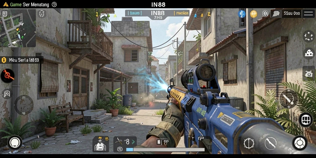 Tampilan gameplay seru dan mendebarkan dari IN88.