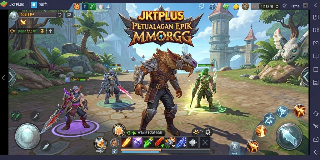Tampilan gameplay seru dan mendebarkan saat berpetualang di <strong>JKTPLUS</strong>.