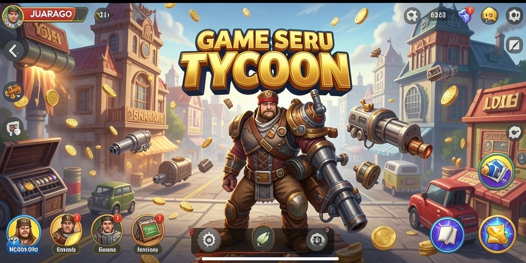 Screenshot JUARAGO menampilkan gameplay Tycoon yang seru.