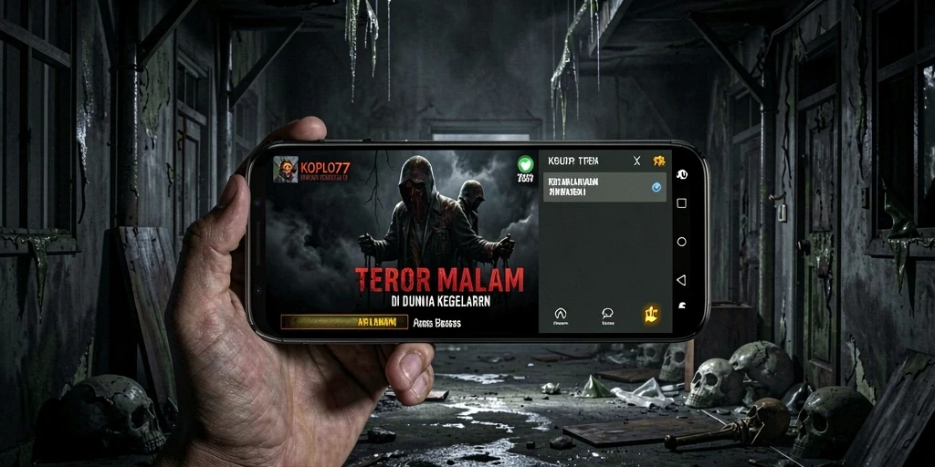 Screenshot menampilkan momen menegangkan dalam game KOPLO77.