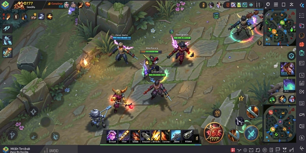 Gameplay menarik dari MPO777 dengan pertarungan nyata antar tim.