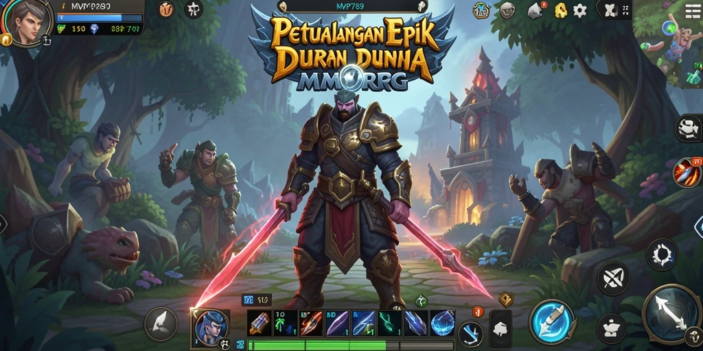 Screenshot gameplay MMORPG MVP789 yang menampilkan petualangan epik.