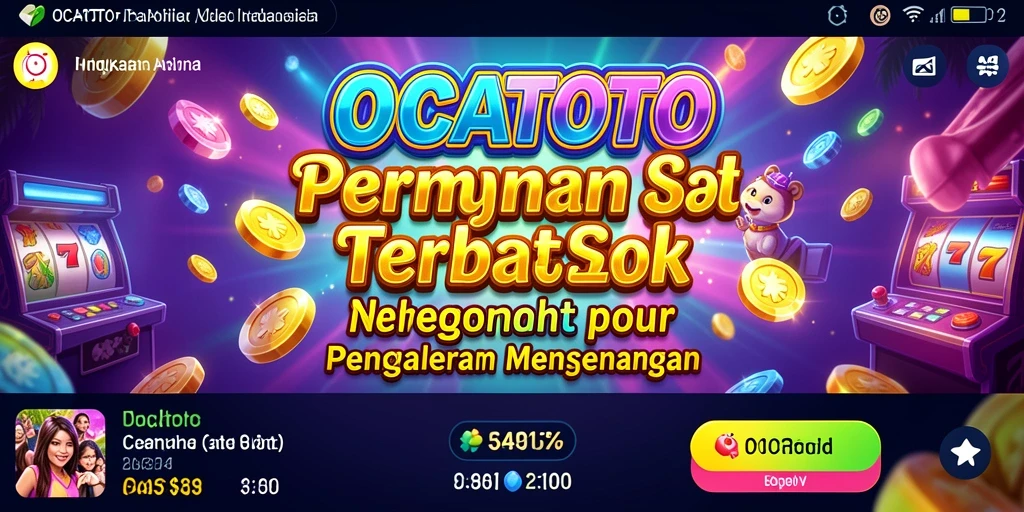 Tampilan screenshot OCATOTO dengan gameplay Slot yang seru dan interaktif.