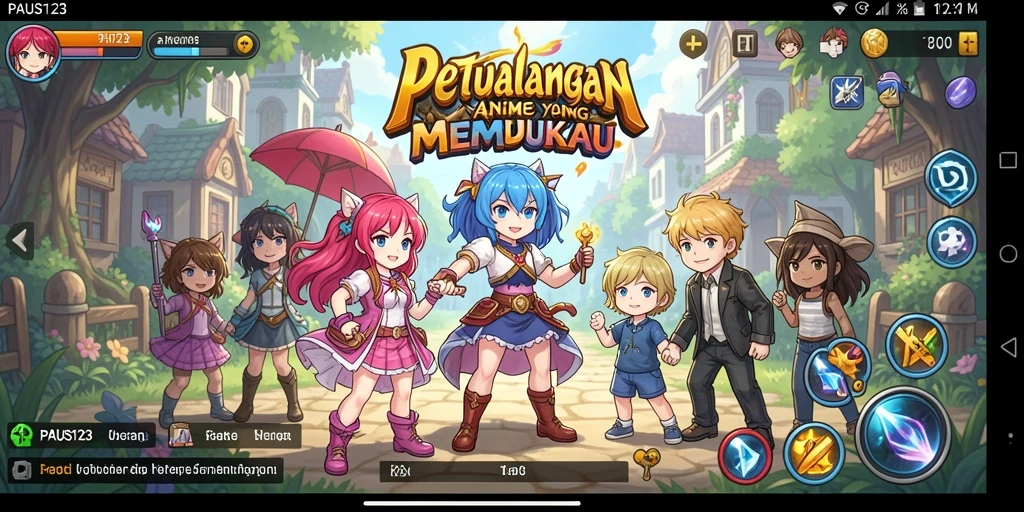 Gameplay seru dengan karakter Anime yang unik di PAUS123.