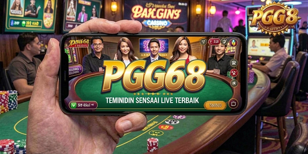 Tangkapan layar PGG68 menampilkan gameplay Live Casino yang seru dan interaktif.