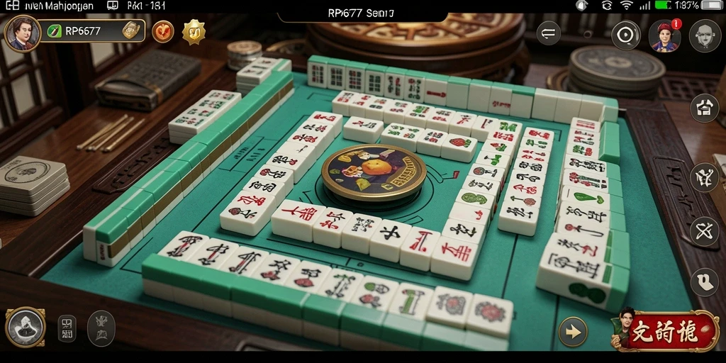 Gameplay seru RP6677 menampilkan tantangan Mahjong yang menarik.