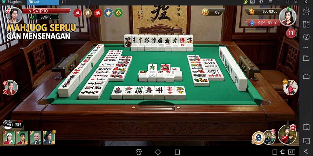 Gameplay menarik SVIP10 dengan desain Mahjong yang menawan.