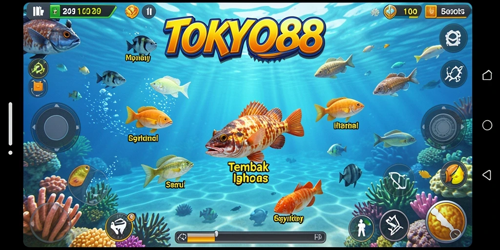 Gameplay seru Tembak Ikan di TOKYO88.