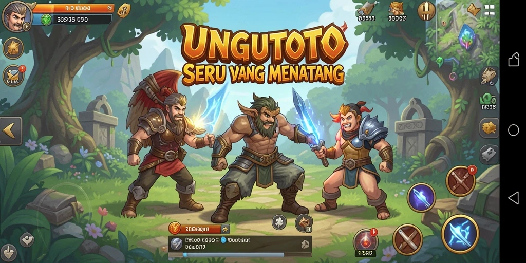 Gameplay UNGUTOTO yang menakjubkan dengan visual RPG yang memukau.