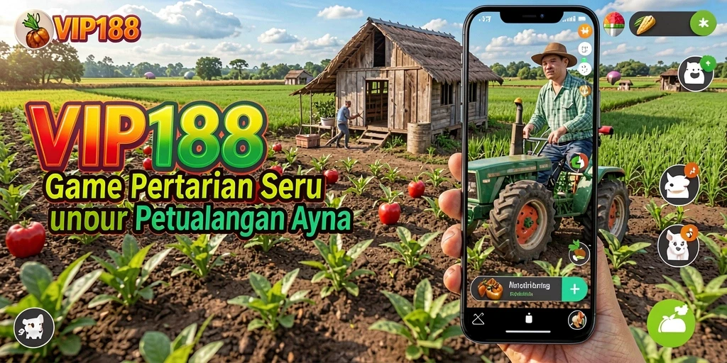 Tampilan gameplay VIP188 yang menarik saat bertani dan mengelola lahan.