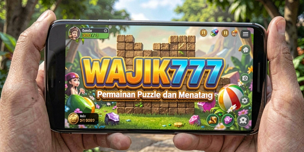 Screenshot permainan WAJIK777 menampilkan teka-teki menarik dan antarmuka pengguna.